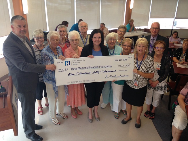 The Auxiliary presents $150,000 to the Foundation The Auxiliary presents $150,000 to the Foundation